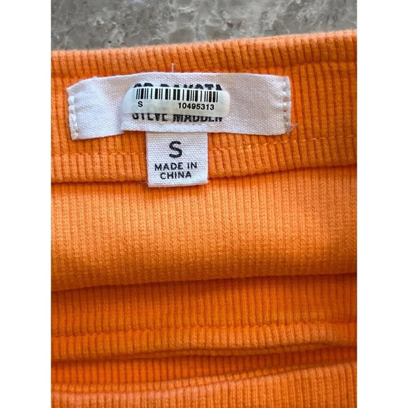 Steve Madden Out Late Dress Iin Tangerine Small Womens Cut out Bodycon - Picture 7 of 13